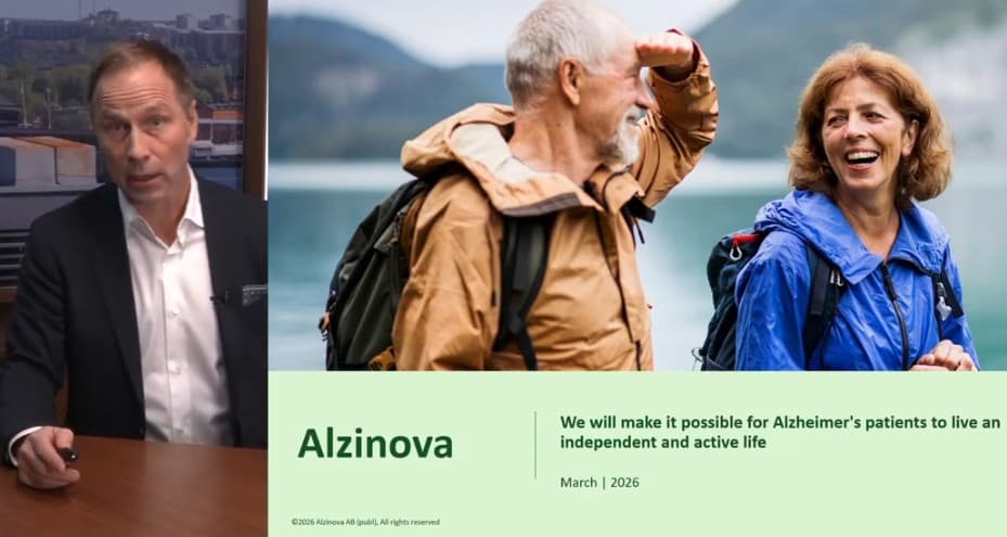 VD presenterar Alzinova, aktien stiger kraftigt