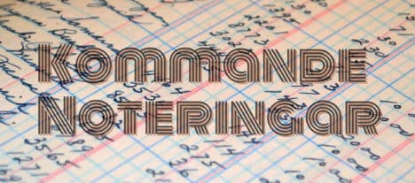 Aktuella och kommande noteringar