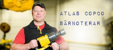 Atlas Copco knoppar av och särnoterar