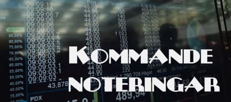 Elva företag som ska notera sig på börsen