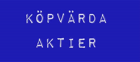 Tre köpvärda aktier