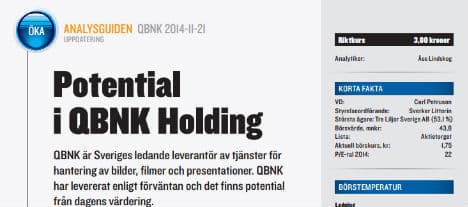 Qbank – en aktie med potential