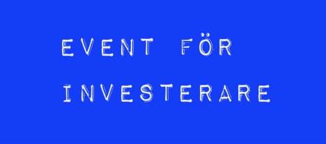 Företagen som ska notera sig presenterar