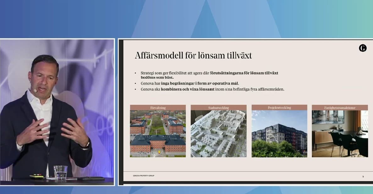 Genova, både förvaltning och utveckling av fastigheter