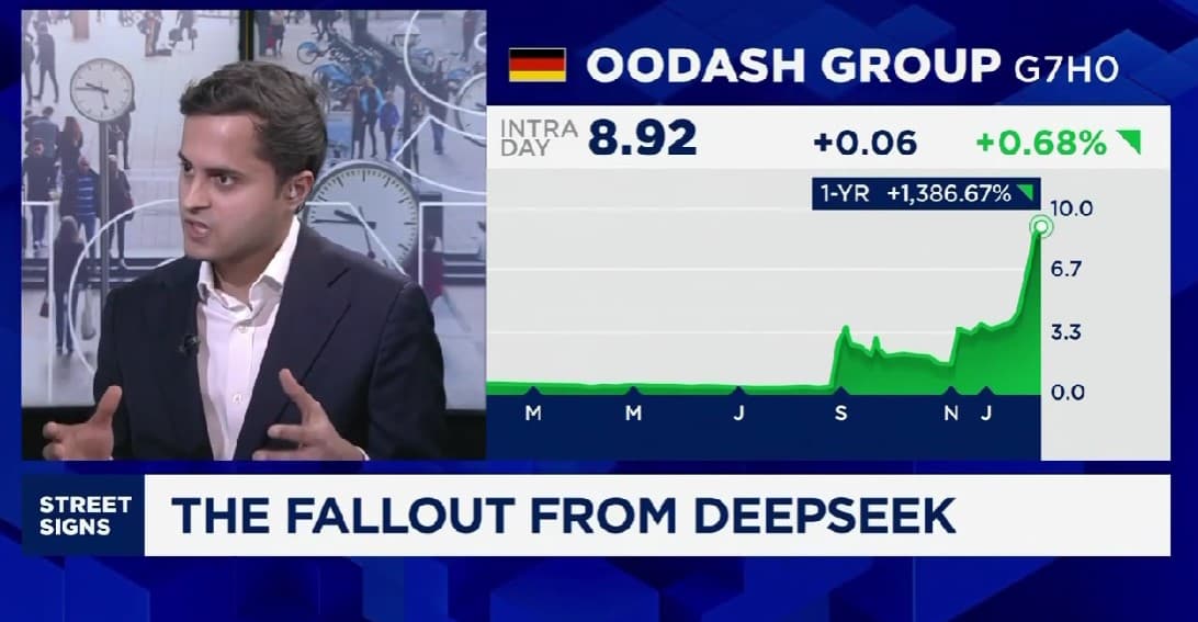 Oodash på CNBC, ser fördelar med DeepSeek