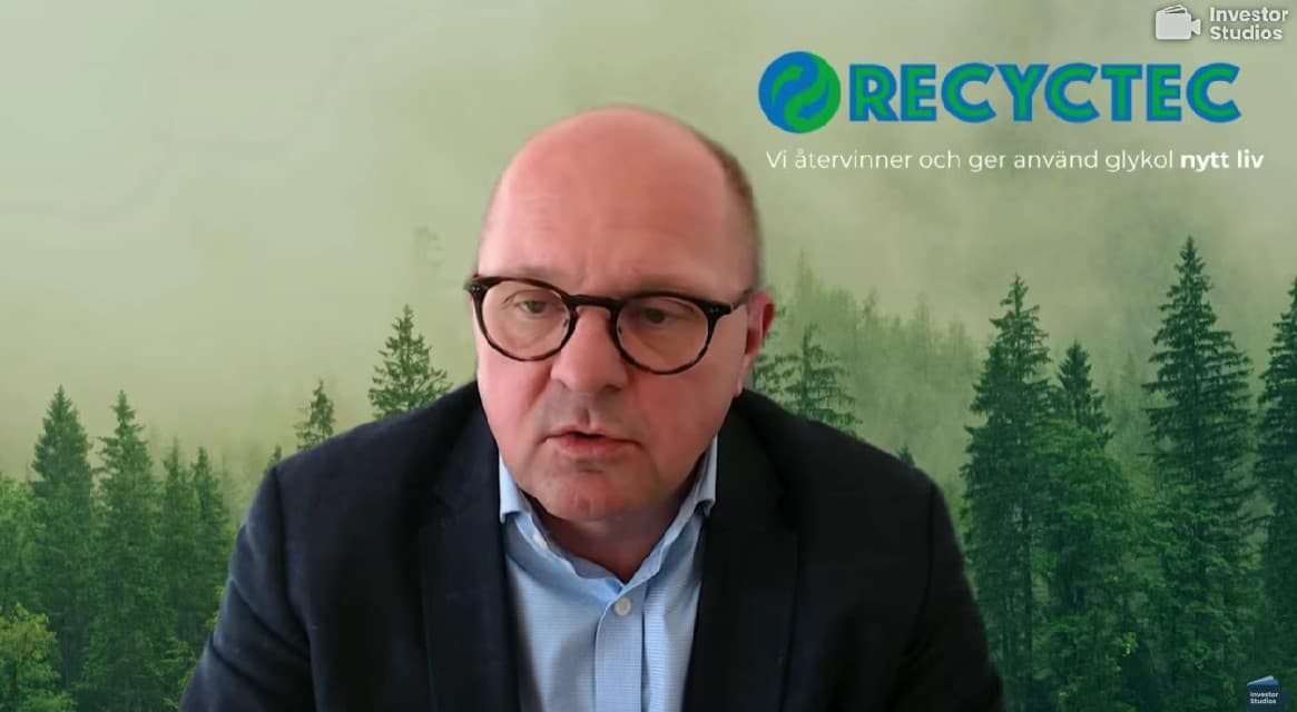 Recyctec får betalt två gånger, både när man tar emot använd glykol och säljer renad produkt