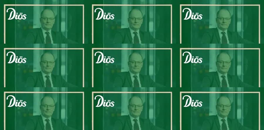 Diös vd presenterar verksamheten och svarar på frågor
