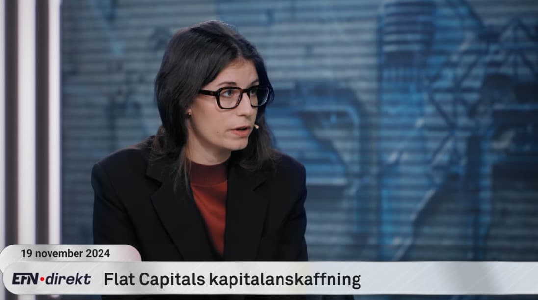 Intervju med Flat Capitals VD i samband med en företrädesemission