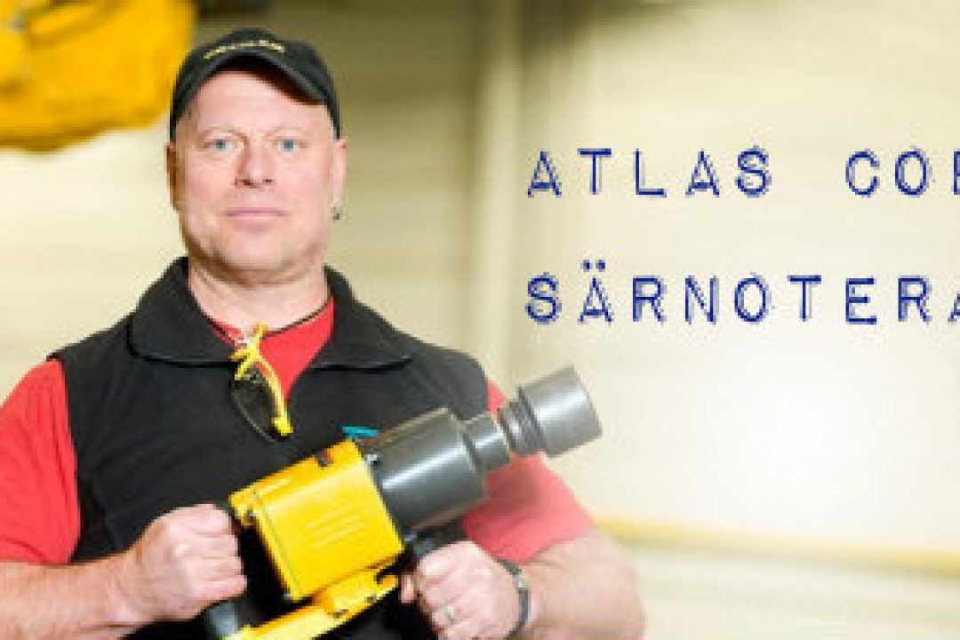 Atlas Copco knoppar av och särnoterar