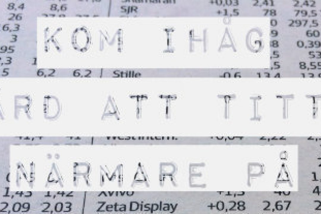 Två emissioner att kolla närmare på