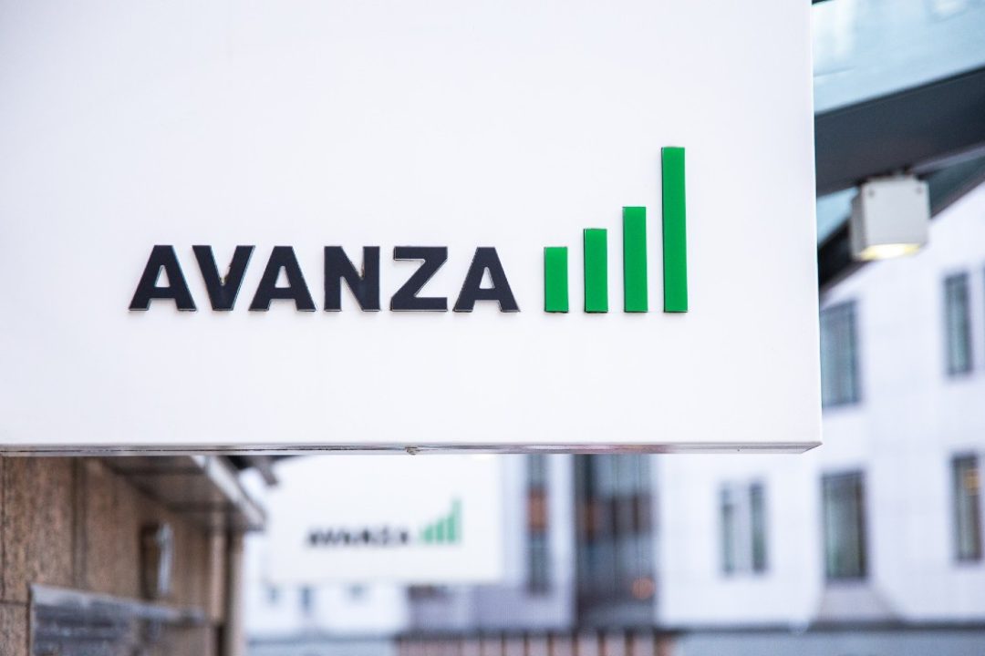 Avanza Bank-skylt