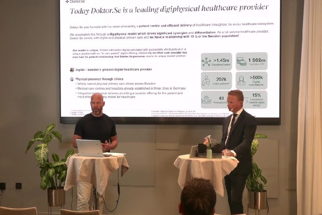 VD för Doktor.se presenterar verksamheten