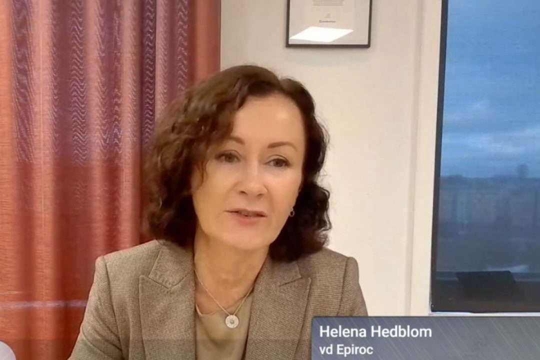 Helena Hedbom, VD för Epiroc