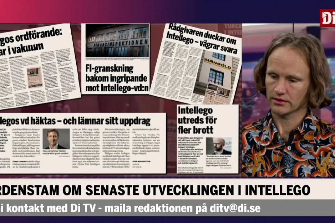 Sven Nordenstam kommenterar Intellego