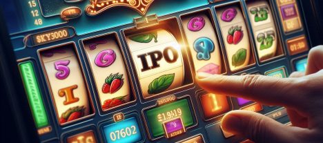 Casino-slot där det står IPO på ett hjul