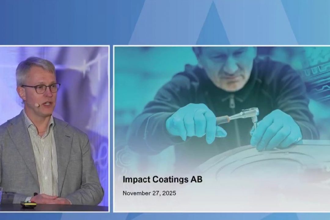 Jonas Nilsson, VD för Impact Coatings