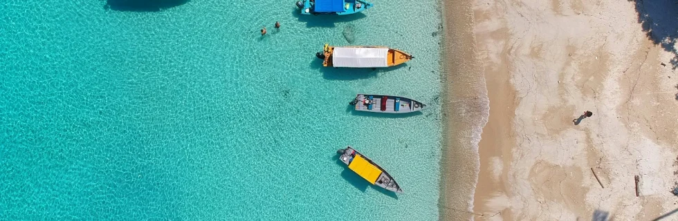 Foto på semester-strand