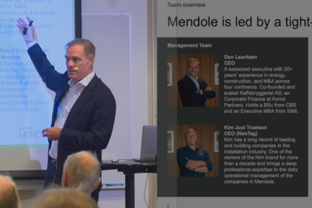 Dan Lauritzen, VD för Mendole