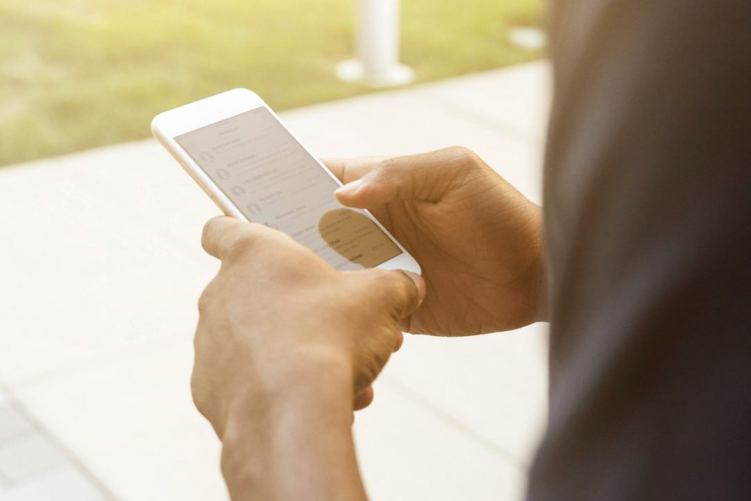 Smartphone används