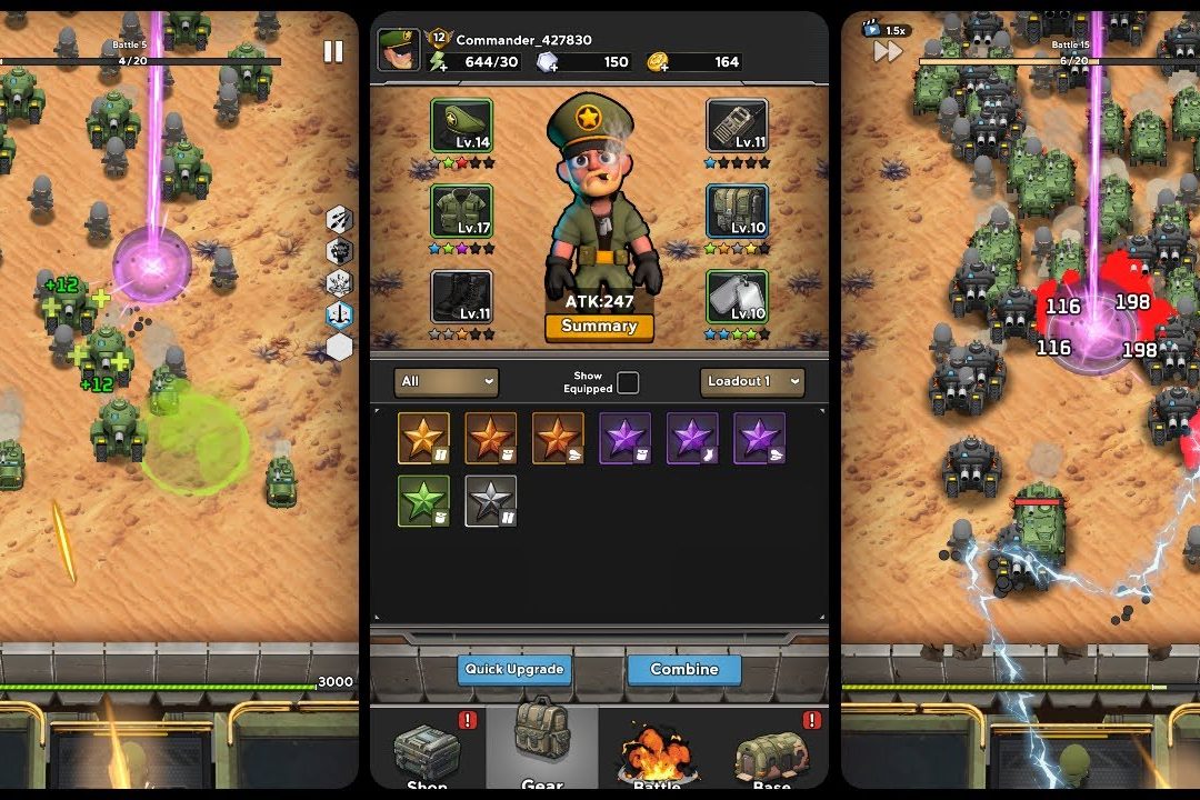 Spelgrafik från Blast Bits spel Modern Command Mayham