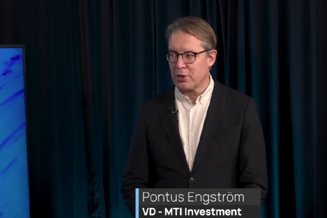 Pontus Engström, VD för MTI Investment