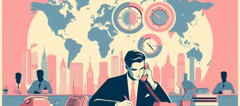 Analytiker pratar i telefon