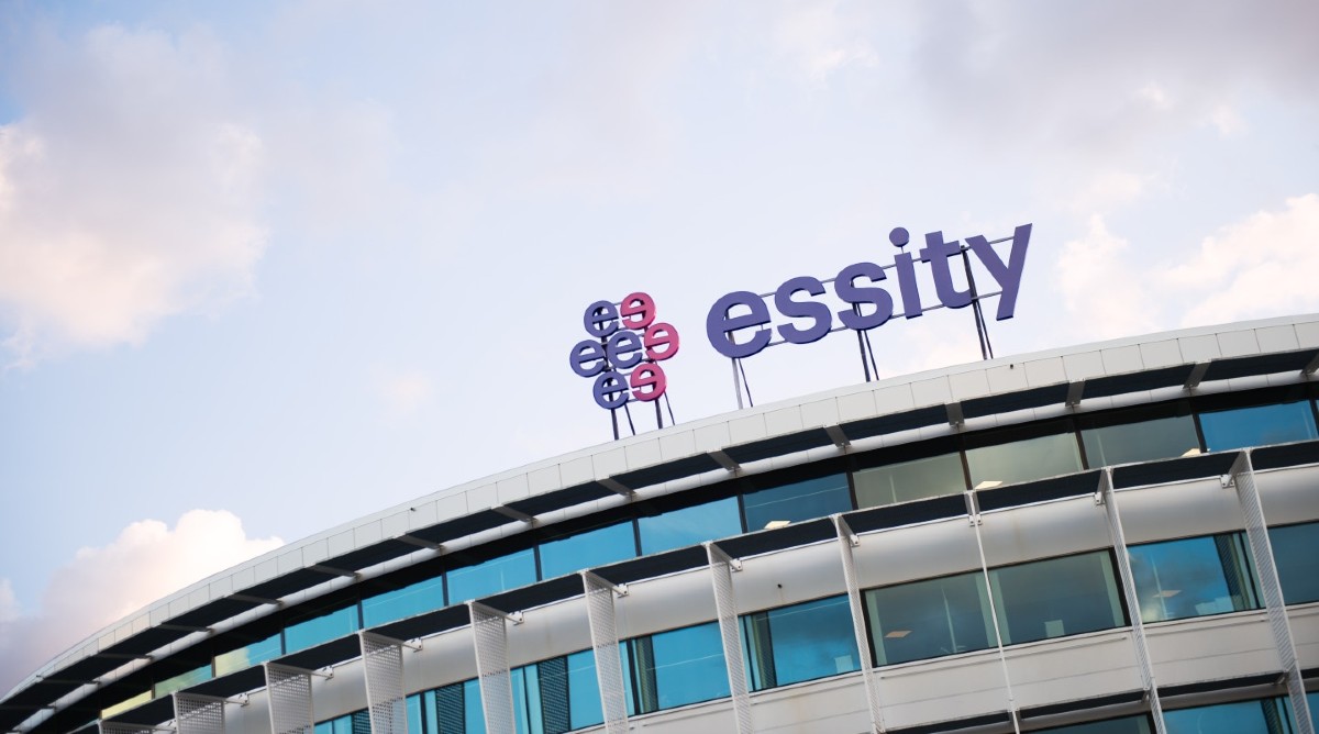 Essity, skylt på kontorstak