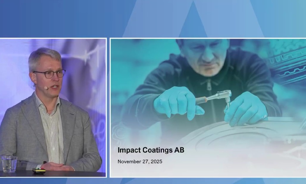 Jonas Nilsson, VD för Impact Coatings