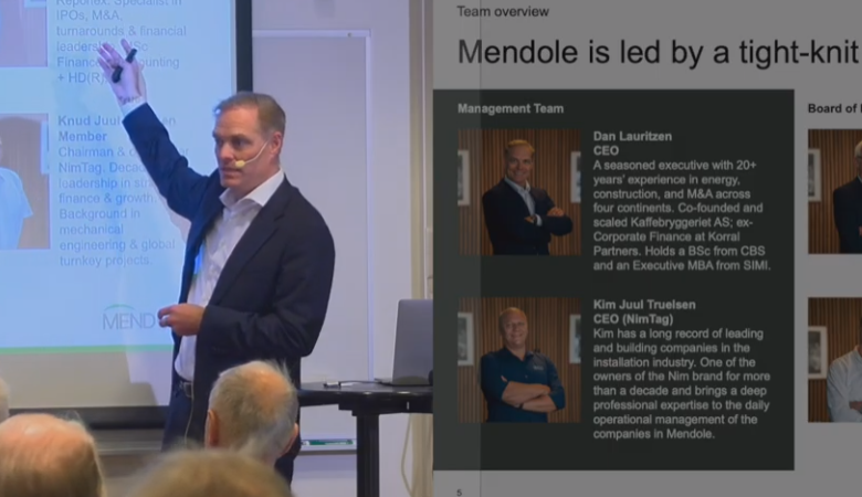 Dan Lauritzen, VD för Mendole