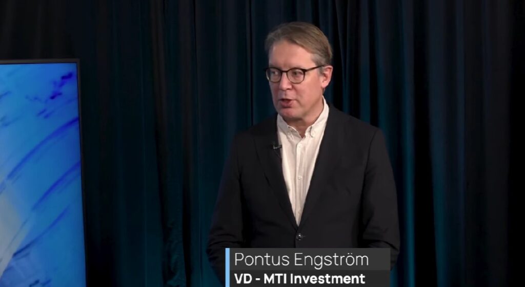 Pontus Engström, VD för MTI Investment