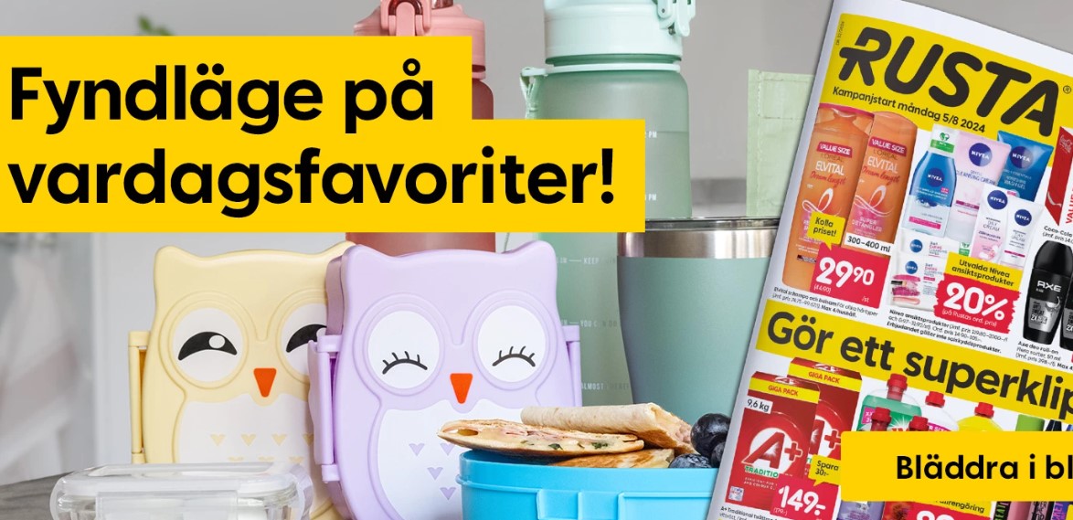 Lågt pris på både aktie och produkter för Rusta